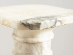 Alabaster Gun Barrel Pedestal