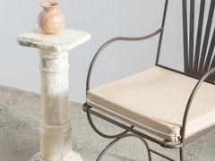 Alabaster Gun Barrel Pedestal