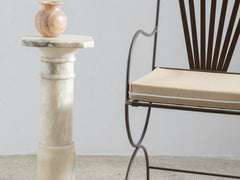 Alabaster Gun Barrel Pedestal