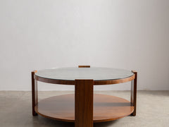 1930s Rosewood and Mirror Coffee Table