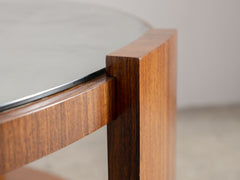 1930s Rosewood and Mirror Coffee Table