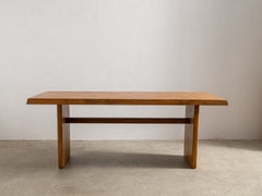 1950s French Oak Dining Table