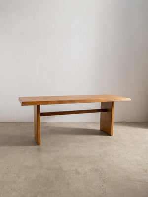 1950s French Oak Dining Table