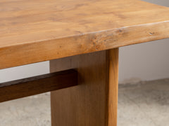 1950s French Oak Dining Table