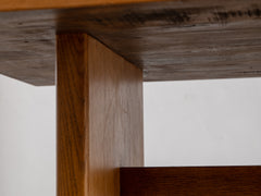 1950s French Oak Dining Table
