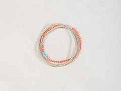 Pink Silver Stack Bracelet