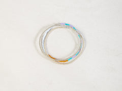Mauve Turquoise Permission Sky Blue Stack Bracelet