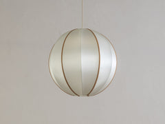 Round Pendant - Offwhite / Amber