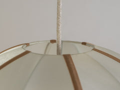 Round Pendant - Offwhite / Amber