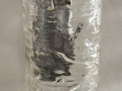 Italian Murano Glass & Chrome Wall Lamp