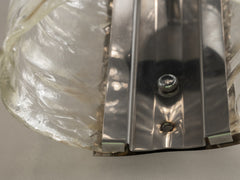 Italian Murano Glass & Chrome Wall Lamp