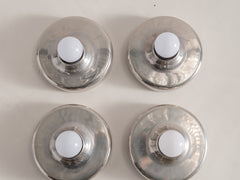1970s Chromed Metal Wall Lamp by Gino Sarfatti