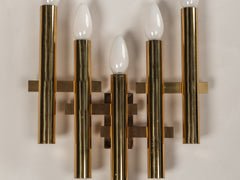 1970s Tubular Wall Light by Gaetano Sciolari