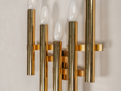 1970s Tubular Wall Light by Gaetano Sciolari
