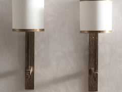1980s French Gilt Bronze Wall Light