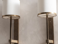 1980s French Gilt Bronze Wall Light