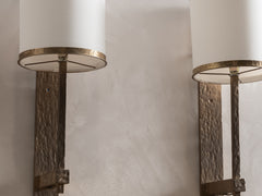 1980s French Gilt Bronze Wall Light