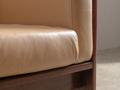 Afra & Tobia 3-Seater Bastiano Sofa in Macadamia Leather