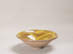 19th Century Hunza Yellow Pottery Bowl