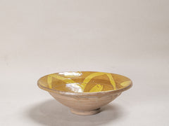19th Century Hunza Yellow Pottery Bowl