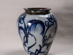 Hand Painted Pot by Michael Pugh