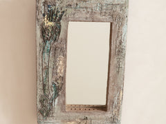 1960s French Ceramic Mirror