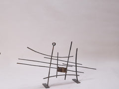 1960s Brutalist Metal Sculpture