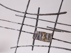 1960s Brutalist Metal Sculpture