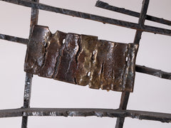 1960s Brutalist Metal Sculpture