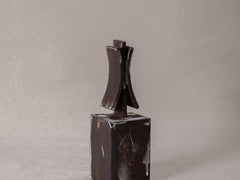 Petite architecture No. 25 in Mahogany & White Glaze