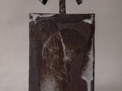 Petite architecture No. 25 in Mahogany & White Glaze