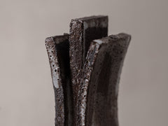 Petite architecture No. 25 in Mahogany & White Glaze