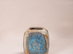 1960s Blue Ceramic Vase