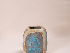 1960s Blue Ceramic Vase
