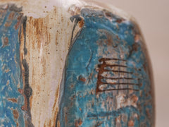 1960s Blue Ceramic Vase