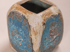 1960s Blue Ceramic Vase