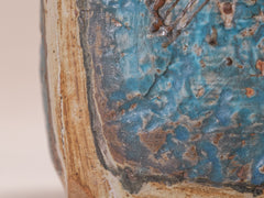 1960s Blue Ceramic Vase
