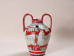 1960s Fratelli Fanciullacci Hand Painted Ceramic Vessel