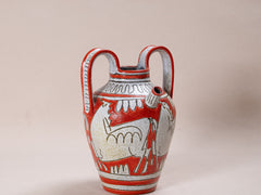 1960s Fratelli Fanciullacci Hand Painted Ceramic Vessel