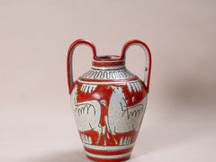 1960s Fratelli Fanciullacci Hand Painted Ceramic Vessel