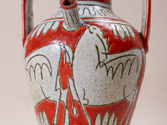 1960s Fratelli Fanciullacci Hand Painted Ceramic Vessel