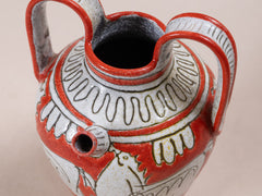 1960s Fratelli Fanciullacci Hand Painted Ceramic Vessel