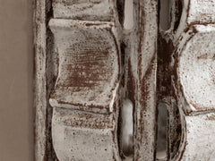 Rythme Wall Sconce 01 in White Stoneware and Mahogany Glaze