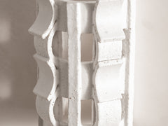 Rythme Wall Sconce 02 in White Stoneware and  Glaze