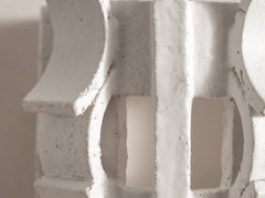Rythme Wall Sconce 02 in White Stoneware and  Glaze
