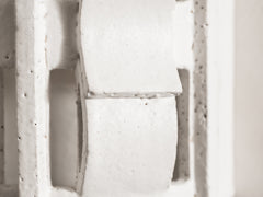 Rythme Wall Sconce 02 in White Stoneware and  Glaze