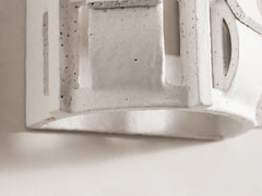 Rythme Wall Sconce 02 in White Stoneware and  Glaze