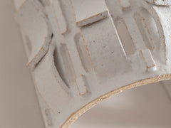 Rythme No. 2 Wall Sconce in White Glaze 01