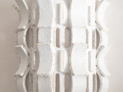 Rythme No. 2 Wall Sconce in White Glaze 01