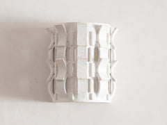 Rythme No. 2 Wall Sconce in White Glaze 01